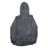 NIKE Womens Rain Coat Black Hooded S