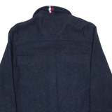 TOMMY HILFIGER Womens Quilted Jacket Blue Wool UK 4