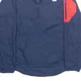 NIKE Mens Pullover Jacket Blue L