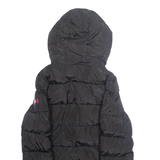 TOMMY HILFIGER Womens Parka Coat Black Hooded XS