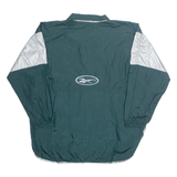 REEBOK Mens Pullover Jacket Green Nylon XL