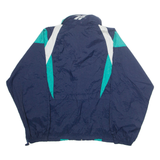 REEBOK Mens Track Jacket Blue Nylon L