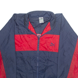 PUMA Mens Windbreaker Jacket Blue Nylon M