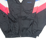 ADIDAS Womens Shell Jacket Black Nylon L