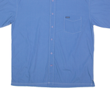 NAUTICA Sleepwear Mens Plain Shirt Blue 90s L