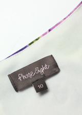 PHASE EIGHT Womens Pencil Dress Purple Floral Sleeveless Knee Length UK 10