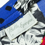 Womens Printed Shirt Black V-Neck Off Shoulder Crazy Pattern UK 12