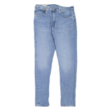 LEVI'S 512 BIG E Jeans Mens Blue Slim Tapered Stone Wash W34 L32