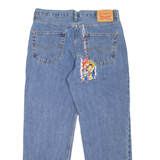 LEVI'S 550 Jeans Customised Mens Blue Relaxed Tapered W34 L30