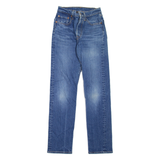 LEVI'S 501 Jeans Womens Blue Regular Straight Stone Wash W24 L30