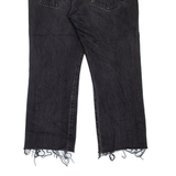 LEVI'S 501 Jeans Distressed Mens Black Regular Straight W32 L23