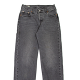LEVI'S 501 Jeans BIG E Womens Grey Regular Straight Stone Wash W25 L32