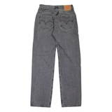 LEVI'S 501 Jeans BIG E Womens Grey Regular Straight Stone Wash W25 L32