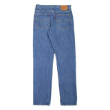 LEVI'S 501 BIG E Jeans Distressed Womens Blue Straight Stone Wash W26 L30