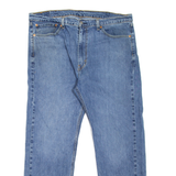 LEVI'S 505 Jeans Mens Blue Regular Straight Stone Wash W40 L30