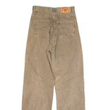 GOOD TIME DENIM High Waist Womens Trousers Brown Regular Bootcut W23 L32