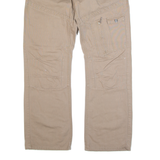 BIO COTTON Workwear Mens Trousers Beige Regular Straight W34 L30