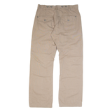 BIO COTTON Workwear Mens Trousers Beige Regular Straight W34 L30