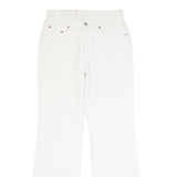 LEVI'S Womens Corduroy Trousers Cream Regular Bootcut 90s W26 L31