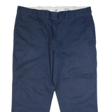 DICKIES 874 Flex Workwear Mens Trousers Blue Classic Straight W42 L26