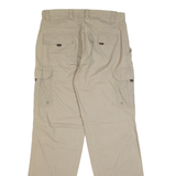 LETS GO Cargo Mens Trousers Beige Regular Straight W32 L32