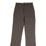 REMAKE High Rise Womens Trousers Brown Regular Flared W24 L33