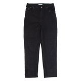 VICTORIA VERDI Stretch Mens Trousers Black Regular Tapered 90s W30 L29