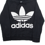 ADIDAS ORIGINALS Womens Black Hoodie UK 14