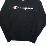 CHAMPION Mens Black Hoodie S