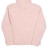 FILA Teddy Fleece Womens Pink Hoodie L