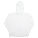 DKNY Womens White Hoodie Full Zip L
