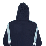 ADIDAS 1/4 Zip Mens Blue Hoodie S