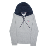 TOMMY HILFIGER 1/2 Zip Womens Grey Hoodie S