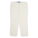TOMMY HILFIGER Chino Mens Trousers Beige Regular Straight W36 L27