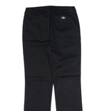 DICKIES Workwear Womens Trousers Black Slim Straight W30 L30