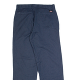 DICKIES Workwear Mens Trousers Blue Regular Straight W32 L32