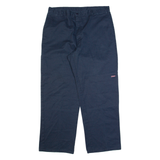 DICKIES Workwear Mens Trousers Blue Regular Straight W36 L30