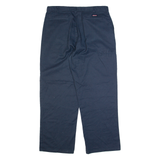 DICKIES Workwear Mens Trousers Blue Regular Straight W36 L30