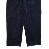 ST JOHN'S BAY Pleated Chino Mens Corduroy Trousers Blue Straight 90s W38 L26
