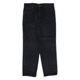 SARGENT PEPPER Chino Mens Corduroy Trousers Blue Straight 90s W34 L30