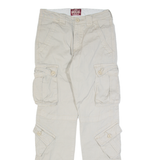 MATCHSTICK Cargo Mens Trousers Beige Regular Tapered W30 L30