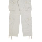 MATCHSTICK Cargo Mens Trousers Beige Regular Tapered W30 L30