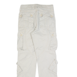 MATCHSTICK Cargo Mens Trousers Beige Regular Tapered W30 L30