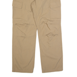 BENCHMARK Cargo Mens Trousers Brown Regular Straight W34 L32