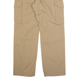BENCHMARK Cargo Mens Trousers Brown Regular Straight W34 L32