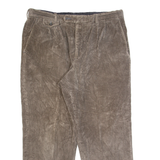 SEARS Chino Mens Corduroy Trousers Grey Regular Straight 90s W36 L27