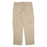 WRANGLER Cargo Mens Trousers Beige Relaxed Straight W32 L30