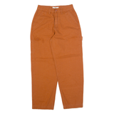 VANS Carpenter Workwear Womens Trousers Brown Regular Straight W24 L26