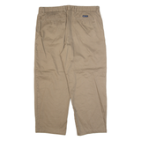 CHAPS Chino Mens Trousers Brown Regular Straight W38 L26