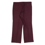 WRANGLER Workwear Mens Trousers Maroon Regular Straight W34 L26